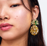 PINEAPPLE CRYSTAL EARRINGS