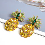 PINEAPPLE CRYSTAL EARRINGS