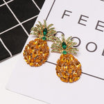 PINEAPPLE CRYSTAL EARRINGS