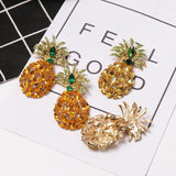 PINEAPPLE CRYSTAL EARRINGS