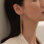 Vintage Bar Tassel Earrings