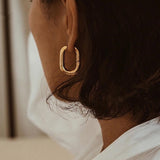 SQUARE GOLD EARRINGS