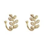 GOLD LEAF CLIP EARRINGS