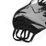 BLACK FASHIONABLE FACE MASKS (3-PACK)